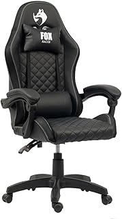Cadeira Gamer Fox Vulpes Com Ajuste Reclinável Com Almofadas Até 110kg Preto